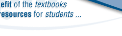 The benefit of the textbooks is added resources for students ...